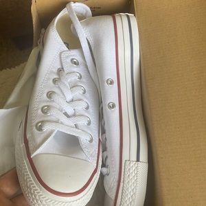 NEW white converse